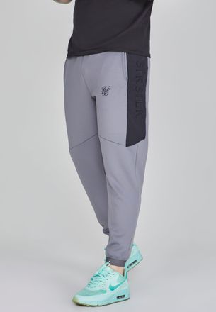 Siksilk Joggers de ajuste muscle y pu&ntilde;o gris para hombre SikSilk M