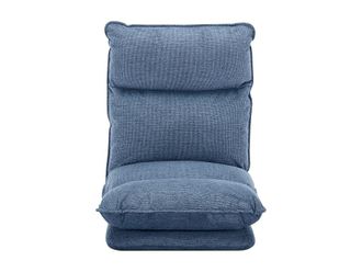 VENTE-UNIQUE.COM Sill&oacute;n reclinable tela azul