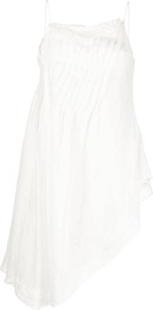 Marc Le Bihan asymmetric-design sleeveless top - women - Polyester - 38 - White