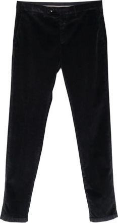 Canali Ribfluwelen broek - Zwart