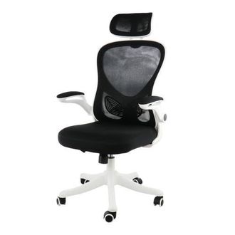 Elama High Back Adjustable Office Chair in White at Nordstrom