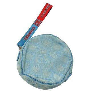 Chanel Pre-owned Clutches, female, Blue, Size: ONE SIZE Pre-owned Nylon chanel-bags