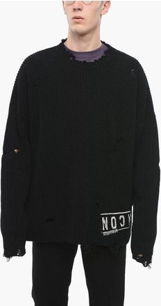 Dsquared2 Distressed Effect ICON Crewneck Sweater size 3xl