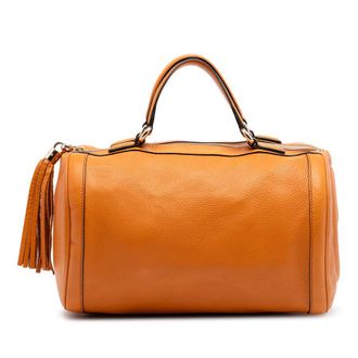 Gucci Pre-owned Gucci Medium Pebbled Calfskin Soho Boston Bag Ladies 249UYY402EE0ZRNZ