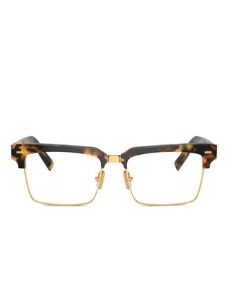 Miu Miu Eyewear Occhiali da sole geometrici - Marrone