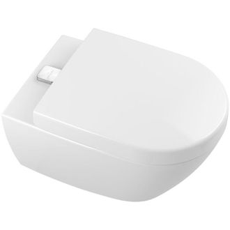 Villeroy & Boch Cubeta Subway 2.0 370 X 560 Mm, Directflush, Modelo Suspendido, Salida Horizontal, Porcel&aacute;nico Sanitario Blanco Antibac Ceramicplus