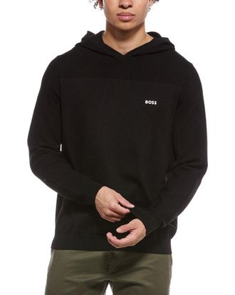 HUGO BOSS Momentum Wool-Blend Hoodie