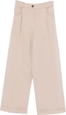 Brunello Cucinelli Cotton Trousers-Donna