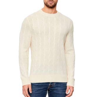 HUGO BOSS Cable-Knit Sweater In Wool And Cashmere, Size XX-Large
