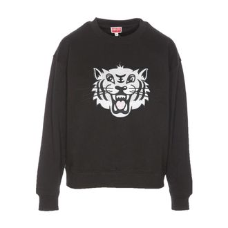 Kenzo Trui met ronde hals - Dames - Ronde hals truien - Zwart - S - Wol - Truien & Vesten