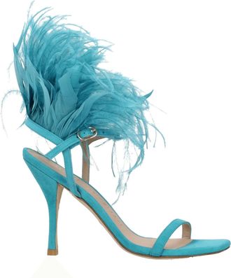 Stuart Weitzman Leather Stiletto Heel Womens Sandals