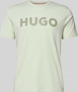 HUGO BOSS Relaxed Fit T-Shirt aus reiner Baumwolle Modell DULIVIO in Mint, Gr&ouml;&szlig;e XXL