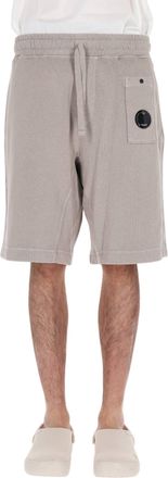 C.P. Company Grey Malfile Cotton Sweat Shorts