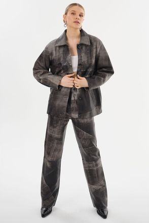 LaMarque Presley Leather Shacket