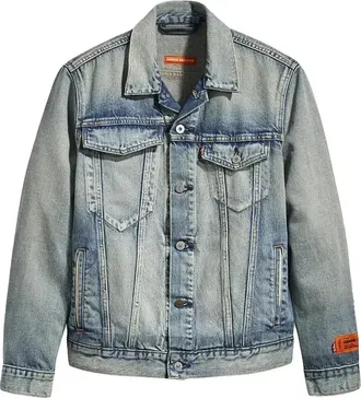 Heron Preston x Levis Trucker Jacket Concrete Vintage Wash HMYE006S209250077300