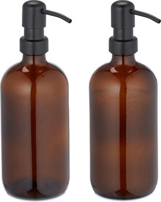 OEM Dispensador De Jab&oacute;n De Vidrio - Juego De 2 - 500 Ml