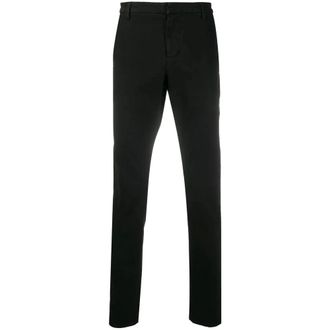 Dondup Slim-fit Trousers, male, Black, W31, Black Trousers for Men