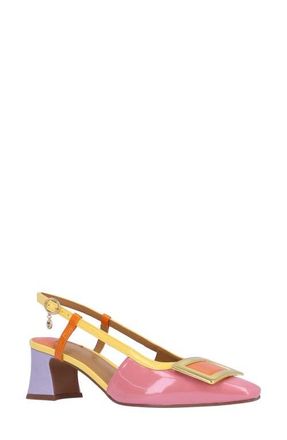 J. Rene&eacute; Kellen Slingback Pump in Pink/Yellow/Orange at Nordstrom, Size 9