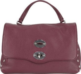 Zanellato Maroon Textured Leather Handbag