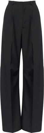 Maison Margiela Pantalon met franje - Zwart