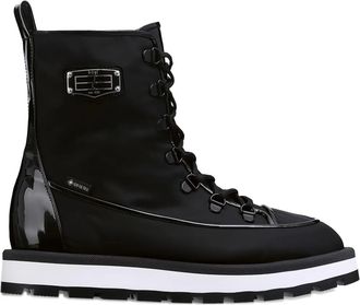 Högl Walker combat boots met veters - Zwart