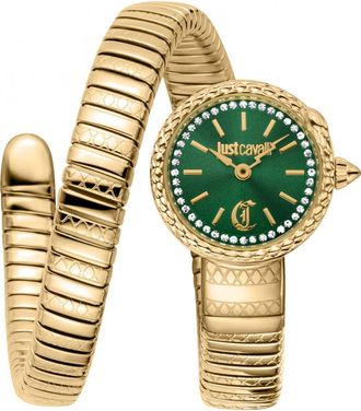 Just Cavalli Womens JC1L351M0035 Ladies Signature Snake Sirena Watch - Gold