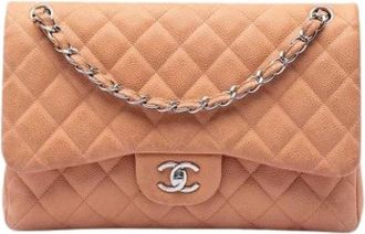 Chanel Pre-owned Double Flap Shoulder Bag - Dames - Vintage Schoudertas - Bruin - ONE Size - Leer - Vintage