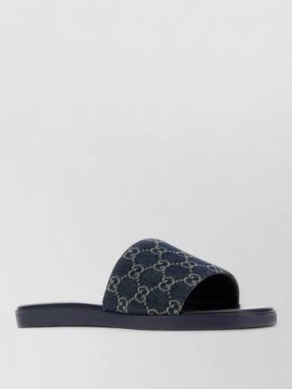 Gucci denim slide sandals open toe design