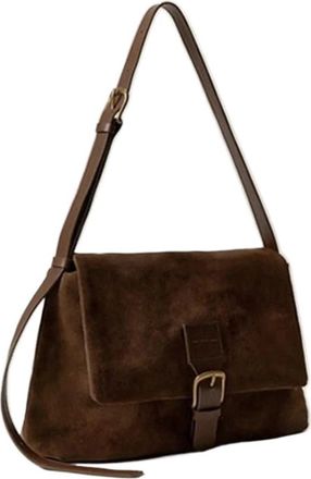 Generic Compatible For Matte Leather Large Capacity Handbag Female Underarm Shoulder Bag Crossbody Bags(Coffee)