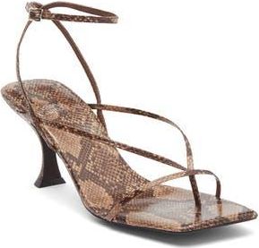 Jeffrey Campbell Fluxx Sandal in Brown Multi Python at Nordstrom Rack, Size 5.5