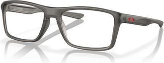 Oakley 57mm Rectangle optical glasses in Grey at Nordstrom