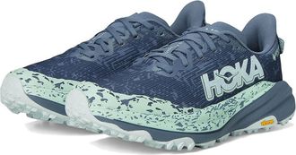 Hoka One One Speedgoat 6 GTX Womens Running Shoes Thunder Cloud/Mint Fluorite : 6.5 B - Medium