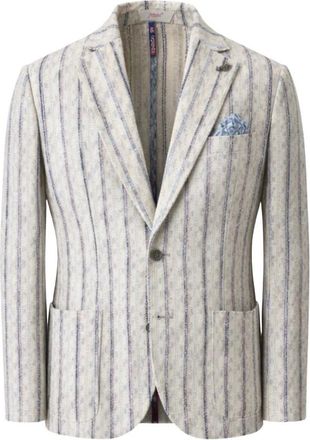 Bob Textured Cotton Jacket - Heren - Blazers - Veelkleurig - M - Katoen - Jassen