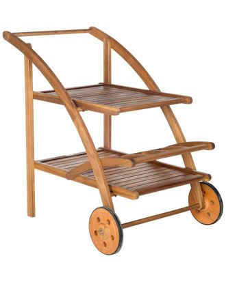Safavieh Lodi Natural Acacia Tea Cart