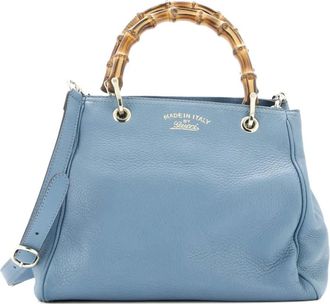 Gucci Bamboo leren shopper - Blauw
