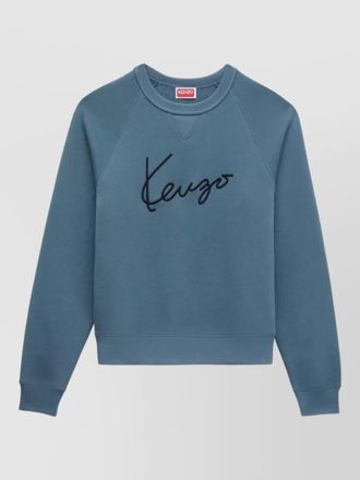 Kenzo nylon and silk crew neck sweatshirt
