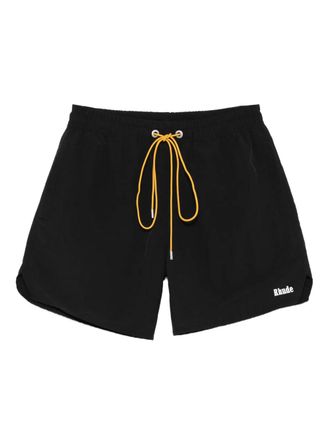Rhude logo swim shorts - Zwart