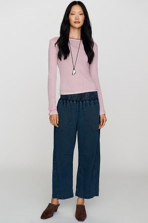 Pilcro Reese Smocked Pull On Barrel Jeans