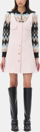 Ganni Pink Mini Dress - Size XXS Organic Cotton