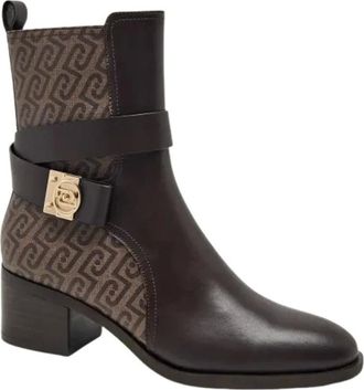 Liu Jo Janice 03 Enkellaarsjes - Dames - Schoenen - Bruin - Maat: 37 EU Zijde