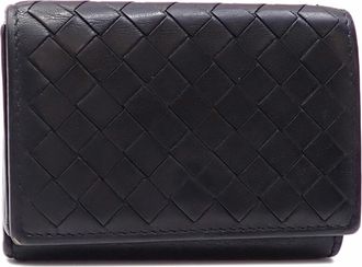 Bottega Veneta Black Leather Wallet (Tri-Fold) (Pre-Owned)