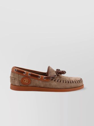 Valentino Garavani leather palm avenue loafers