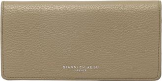 Gianni Chiarini Grain Portemonnee - Dames - Portefeuilles - Groen - ONE Size - Leer - Accessoires