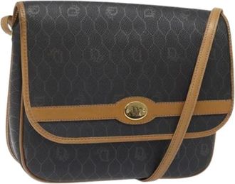 Dior Pre-owned Cross Body Bags, female, Brown, Size: ONE SIZE Pre-owned Canvas Cross Body Bag