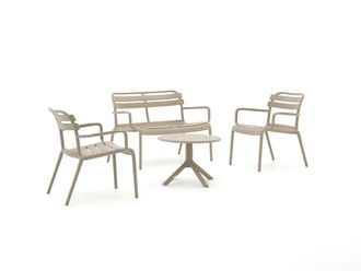 Forza Furniture Forza Vico/Rieti &oslash;60 stoel-bank loungeset 4-delig
