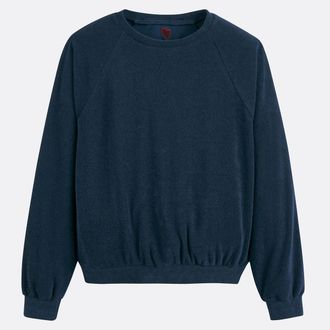 La Redoute Collections Sweatshirt in badstof met borduursel op rug