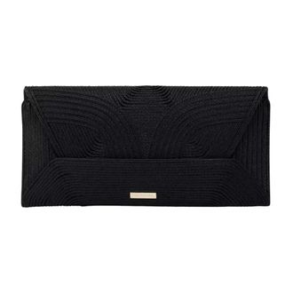 Aquazzura Clutches, female, Black, Size: ONE SIZE Vacanza Clutch Bag