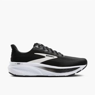 Brooks Womens Ghost 17 Shoes In Black/grey/white