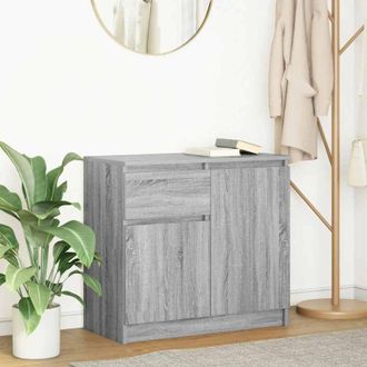 vidaXL Credenza con Cassetto Grigio Sonoma 71x35x65 cm in Truciolato - Vidaxl
