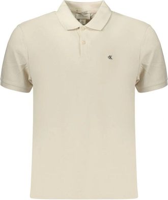 Calvin Klein Polo de Manga Corta - Tops - Hombre - Beige - S